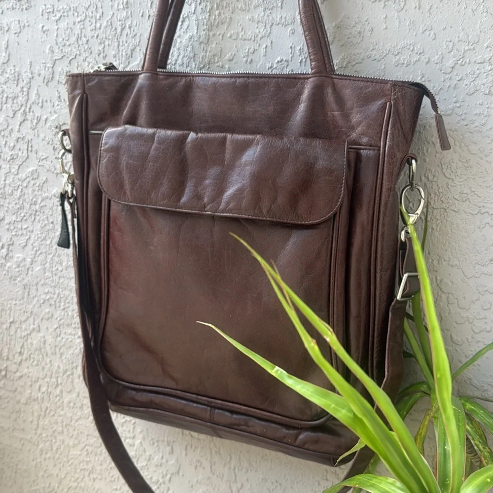 Latico “Lizzie” Leather Tote / Shoulder Brown  Bag